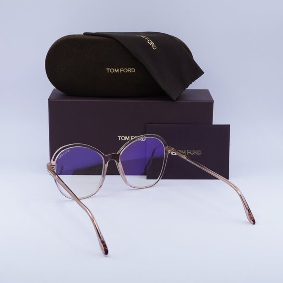 Tom Ford FT5577-B 072 Butterfly Eyeglasses 55mm - Pink/Blue Light Block - Picture 4 of 9